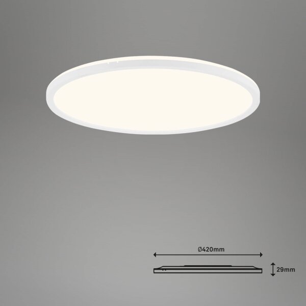 Brilo - LED Димируем плафон SLIM LED/22W/230V Wi-Fi Tuya + д.у