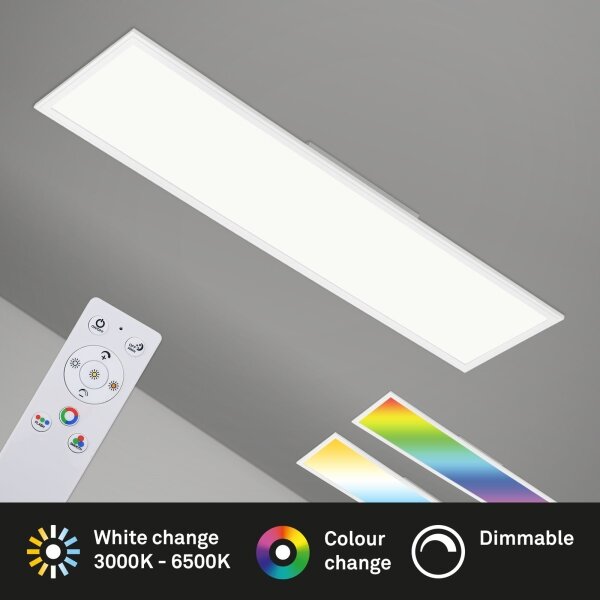 Brilo - RGBW Димируем плафон SLIM LED/40W/230V + д.у