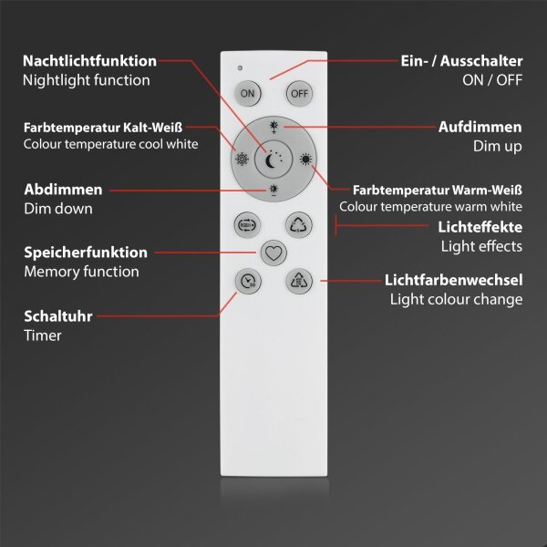 Brilo - LED RGBW Димируема настолна лампа LED/9W/230V 3000-6500K Wi-Fi Tuya + д.у