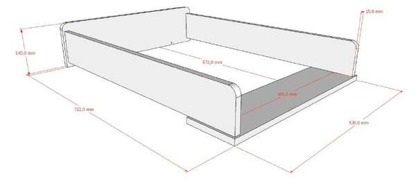 Бежова маса за повиване Sezane – Vipack