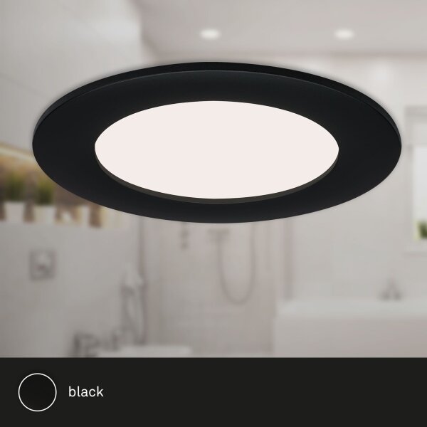 Brilo - Комплект от 3 бр. вградени LED таванни осветителни тела за баня FLAT LED/6W/230V IP44