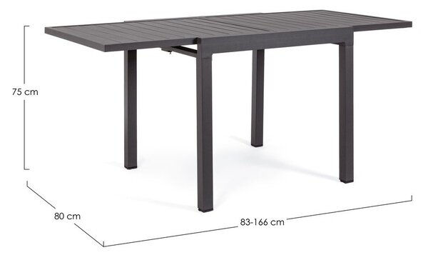 Алуминиева градинска маса за хранене 80x83 cm Pelagius – Bizzotto