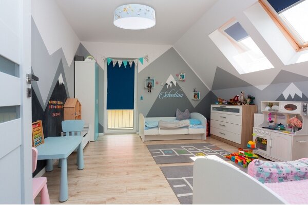 Детска плафониера SWEET DREAMS 2xE27/60W/230V Ø 40 см