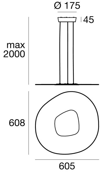 Linea Light 90348 - LED Пендел ANTIGUA LED/38W/230V 60,8 см CRI 90 бял