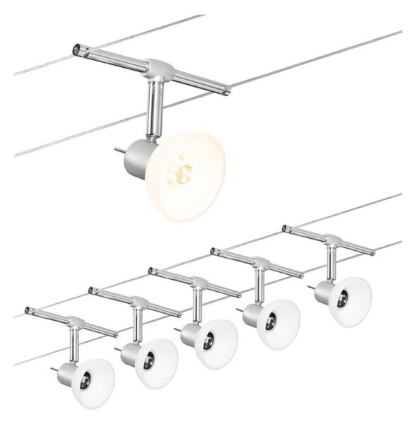 Paulmann 94136 - К-кт 5xGU5,3/10W Спот SHEELA 230V лъскав хром