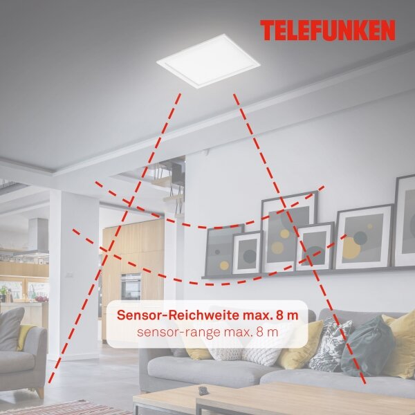 Telefunken 308606TF - LED Панел за повърхностен монтаж със сензор LED/13W/230V