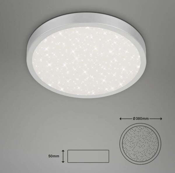 Briloner 3071-014 - LED Плафониера RUNA LED/24W/230V сребрист