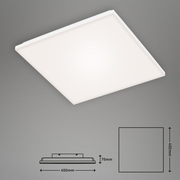 Briloner 7378-116 - LED Димируем плафон FRAMELESS LED/24W/230V + д.у