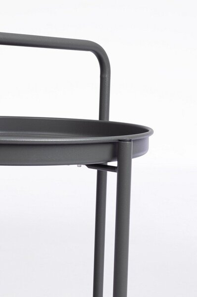 Стоманена маса за сервиране на колелца ø 44,5 cm Austin – Yes Everyday