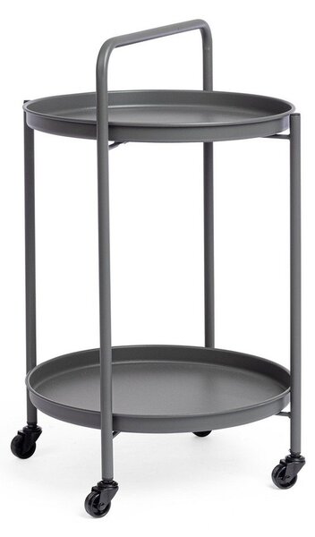 Стоманена маса за сервиране на колелца ø 44,5 cm Austin – Yes Everyday