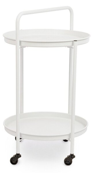 Стоманена маса за сервиране на колелца ø 44,5 cm Austin – Yes Everyday