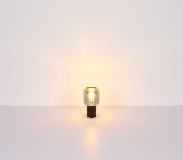 Globo 21004S - Настолна лампа NINJO 1xE27/40W/230V черен