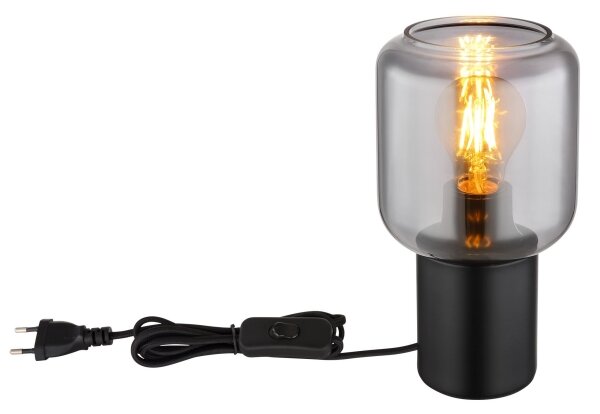 Globo 21004S - Настолна лампа NINJO 1xE27/40W/230V черен