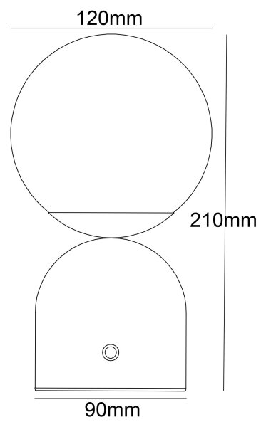 Globo 21006S - LED Димируема сензорна настолна лампа JULSY LED/2W/5V черен