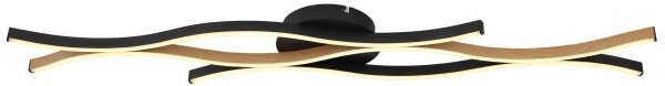 Globo 67206DW - LED Полилей за повърхностен монтаж GERONIMO LED/35W/230V черен/кафяв
