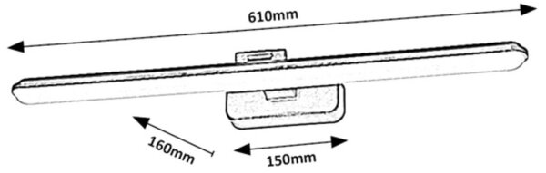 Rabalux 71148 - LED Лампа за картина NABIL LED/15W/230V 4000K бял