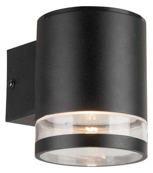 LED външно соларно стенен осветител с сензор LED/1W/3,7V 3000K IP54 черен