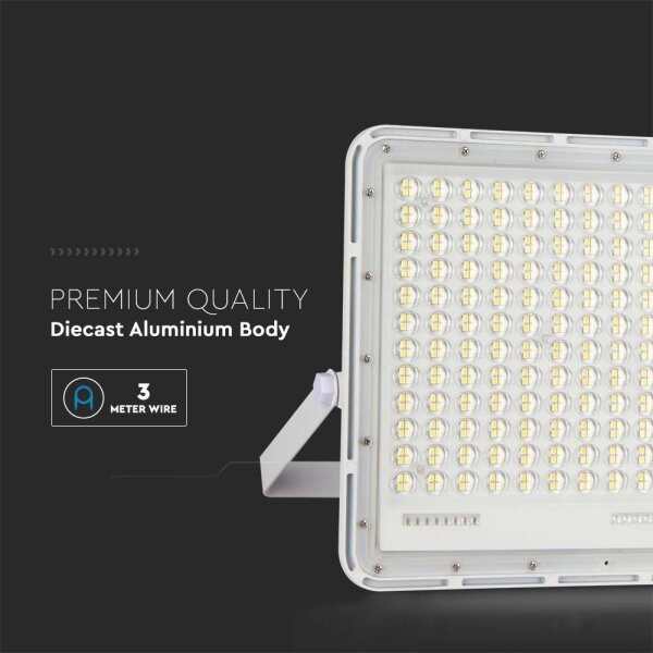 LED Екстериорен соларен прожектор LED/30W/3,2V 6400K бял + д.у