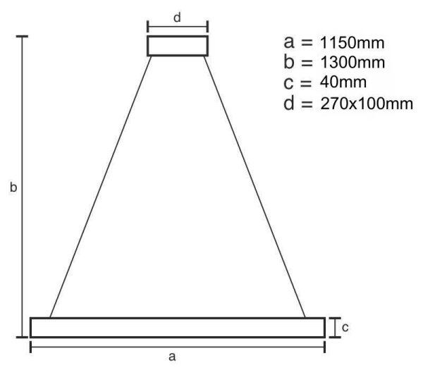 LED Димируем пендел LED/65W/230V 3000-6500K + дистанционно управление