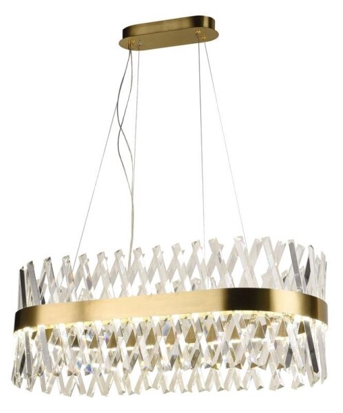 LED Димируем кристален полилей на връв LED/90W/230V + дистанционно управление