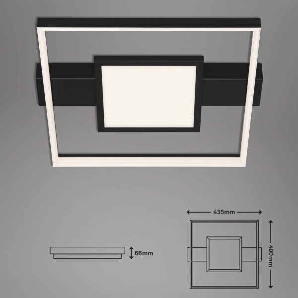 Briloner 3028-015 - LED Димируем плафон FRAME LED/38W/230V