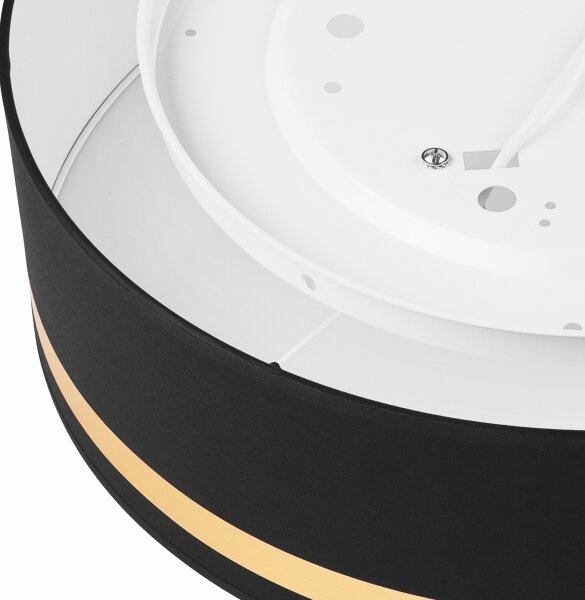 Плафон SIRJA STRIPE 4xE27/15W/230V Ø 45 см черен