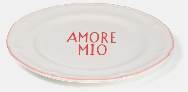 Sinsay - Чиния с надпис Amore Mio - червeн