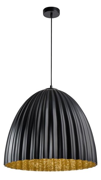 Пендел TELMA 1xE27/60W/230V Ø 70 см черен/златист