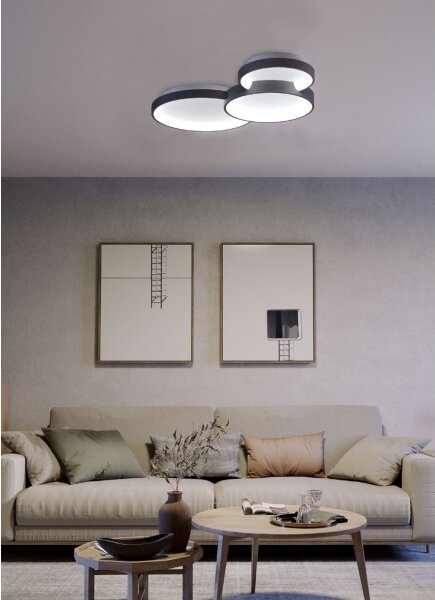 Redo 01-3375 - LED Димируем плафон COMBI LED/72W/230V CRI98 черен