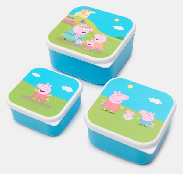 Sinsay - Комплект кутии за съхранение на храна с капаци 3 pack Peppa Pig - многоцветен