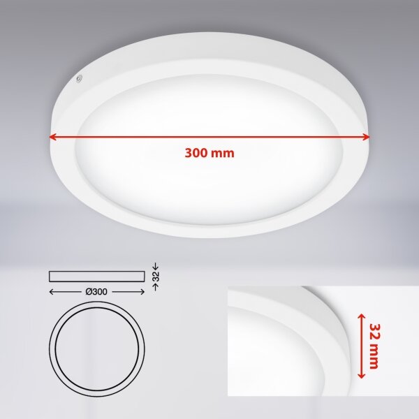 Briloner 7141-416 - LED Плафониера FIRE LED/21W/230V