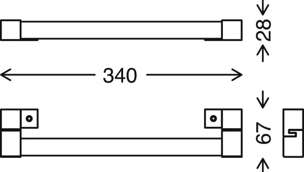 Briloner 2107-015 - LED Лампа за огледало в баня SPLASH LED/8W/230V IP44