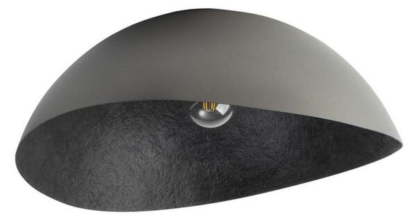 Плафон SOLARIS 1xE27/60W/230V сребристо/черно, приспособен