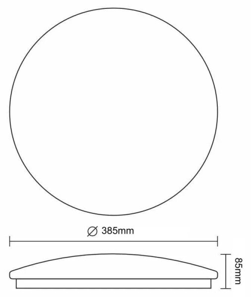 LED Плафониера STAR LED/36W/230V 3000-6500K + дистанционно управление