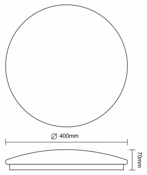 LED Плафониера STAR LED/36W/230V 3000-6500K + дистанционно управление