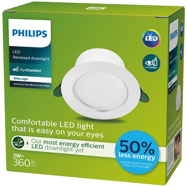 Philips - LED Лампа за окачен таван DIAMOND LED/2W/230V 3000K