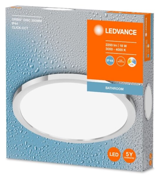 Ledvance - LED Плафон за баня DISC LED/18W/230V 3000/4000K IP44