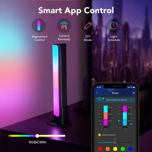 Govee - Комплект 2x Flow Plus SMART LED TV & Gaming RGBICWW Wi-Fi