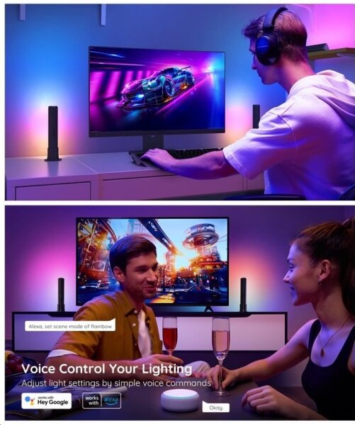 Govee - Комплект 2x Flow Plus SMART LED TV & Gaming RGBICWW Wi-Fi