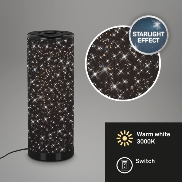 Briloner 7334-015 - LED Настолна лампа STARRY SKY 1xGU10/5W/230V черен