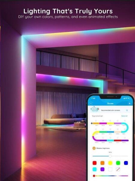 Govee - Wi-Fi RGBIC Smart PRO LED лента 5 м