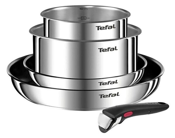 Tefal - Комплект готварски съдове 5 бр. INGENIO EMOTION неръждаем