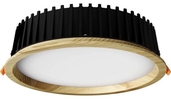 APLED-LED Лампа RONDO WOODLINE LED/18W/230V 3000K Ø 26 см бор масивнo дървo