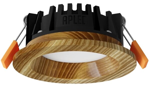 APLED - LED Лампа RONDO WOODLINE LED/3W/230V 4000K Ø 9 см пепел масивнo дървo