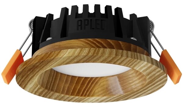 APLED - LED Лампа RONDO WOODLINE LED/3W/230V 3000K Ø 9 см пепел масивнo дървo