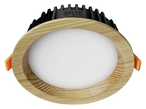 APLED - LED Лампа RONDO WOODLINE LED/6W/230V 4000K Ø 15 см бор масивнo дървo