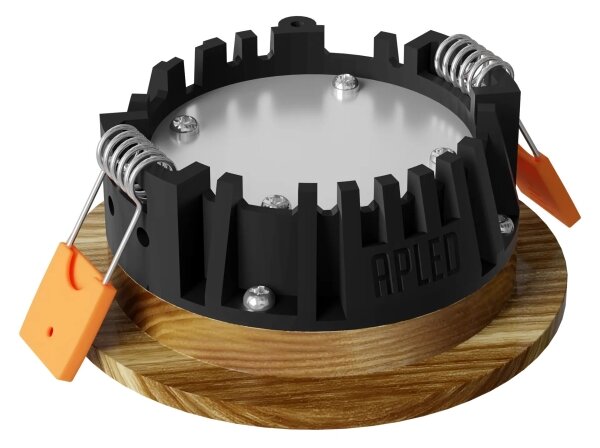 APLED - LED Лампа RONDO WOODLINE LED/3W/230V 3000K Ø 9 см пепел масивнo дървo