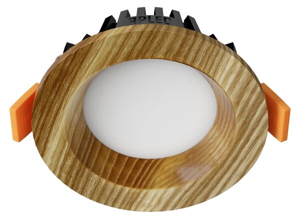 APLED - LED Лампа RONDO WOODLINE LED/3W/230V 3000K Ø 9 см пепел масивнo дървo