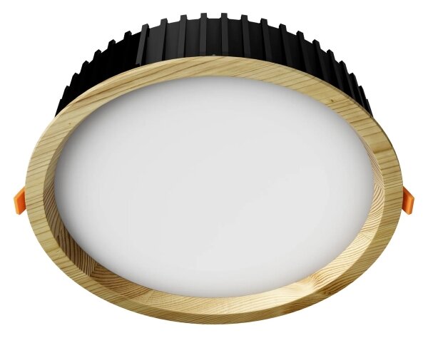 APLED-LED Лампа RONDO WOODLINE LED/18W/230V 3000K Ø 26 см бор масивнo дървo