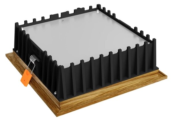 APLED - LED Лампа SQUARE WOODLINE LED/12W/230V 4000K 17x17 см дъб масивнo дървo